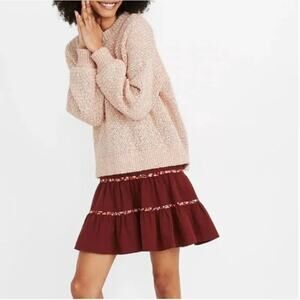Madewell Baez Baby Pink Pullover Sweater